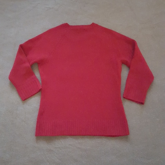 XS GAP 3/4 Crew Neck Red Sweater - Picture 3 of 3